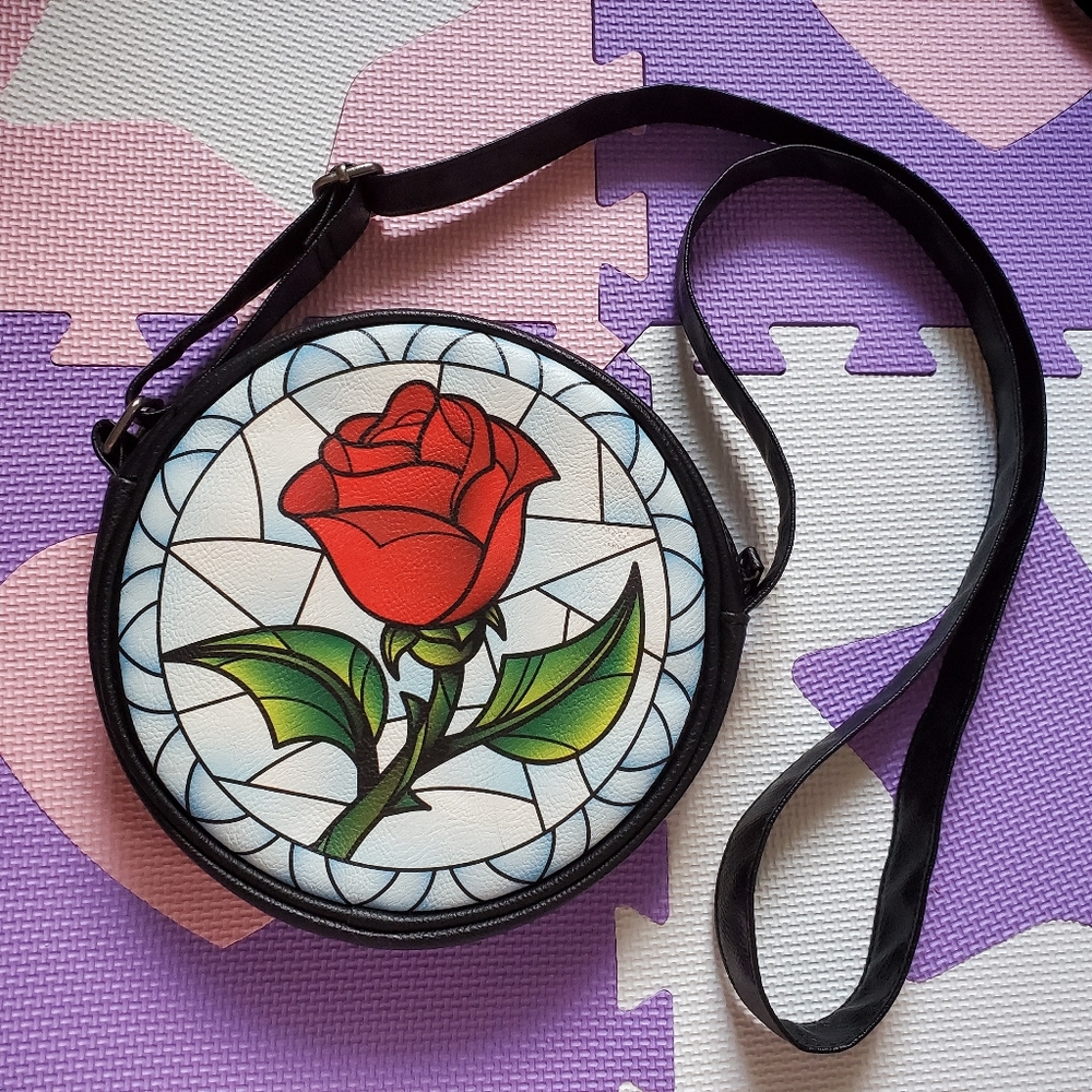 Beauty and the Beast Rose Crossbody Bag